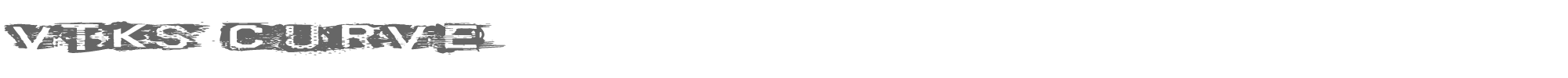 VTKS Curve VTKS CURVE.ttf font preview